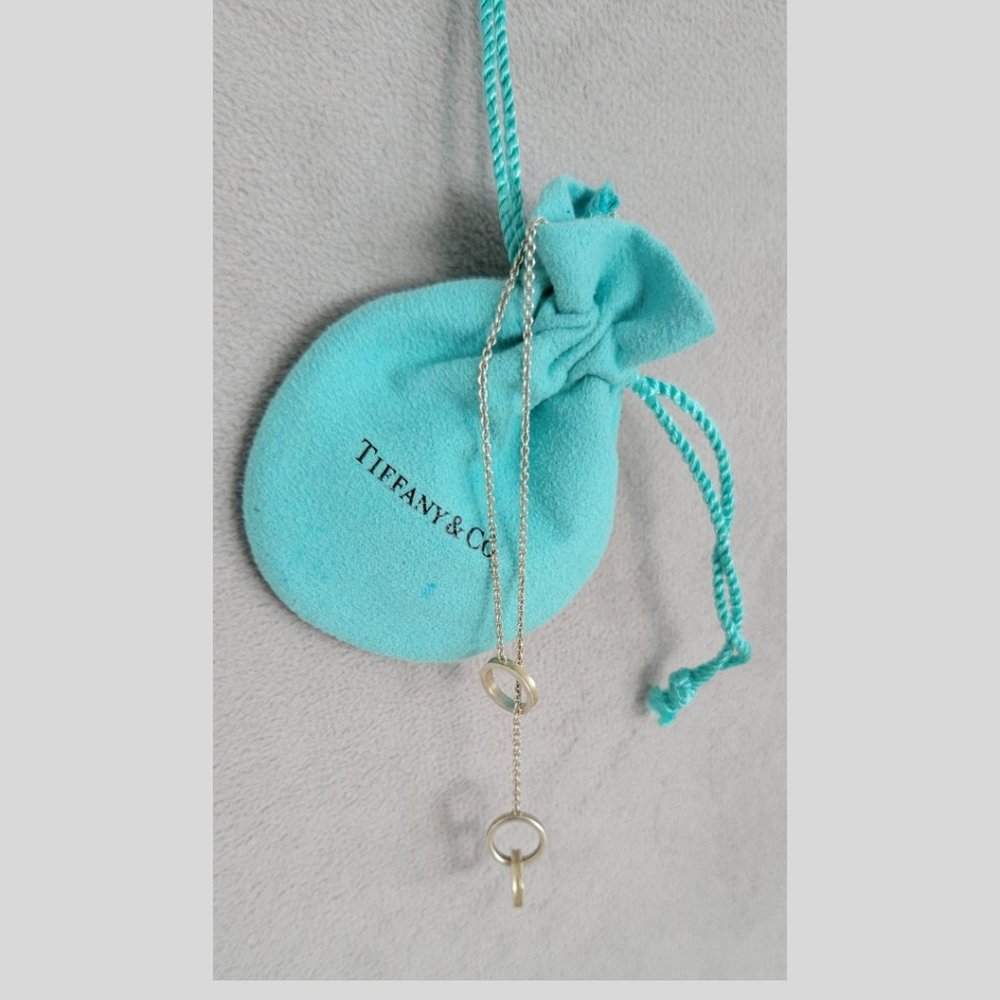 Tiffany & Co 1837 Circle Lariat Necklace
